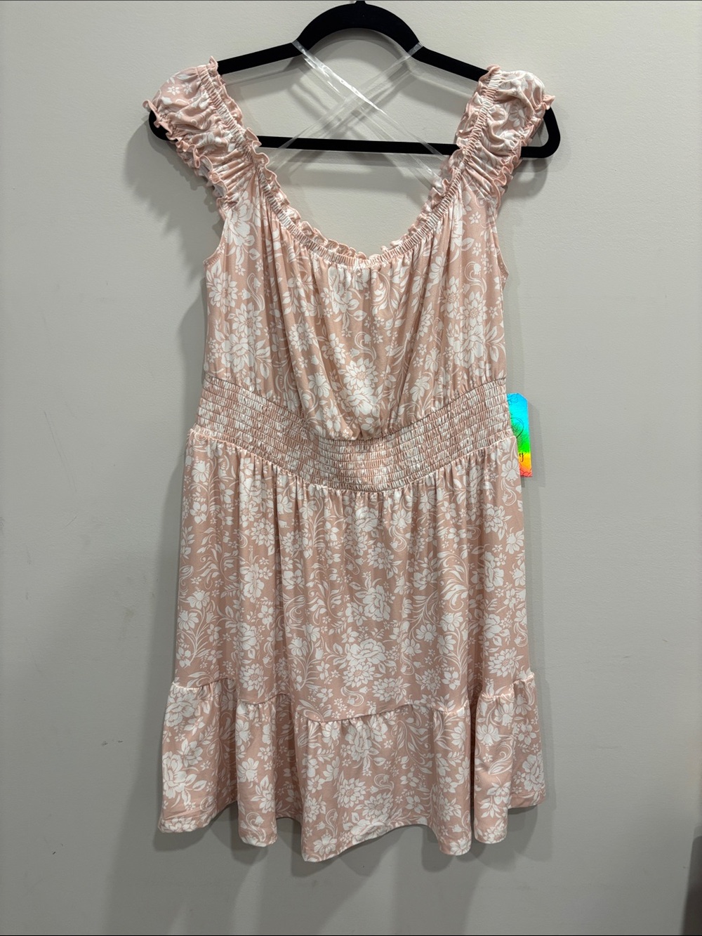 Justify Blush Pink Floral Mini Dress
